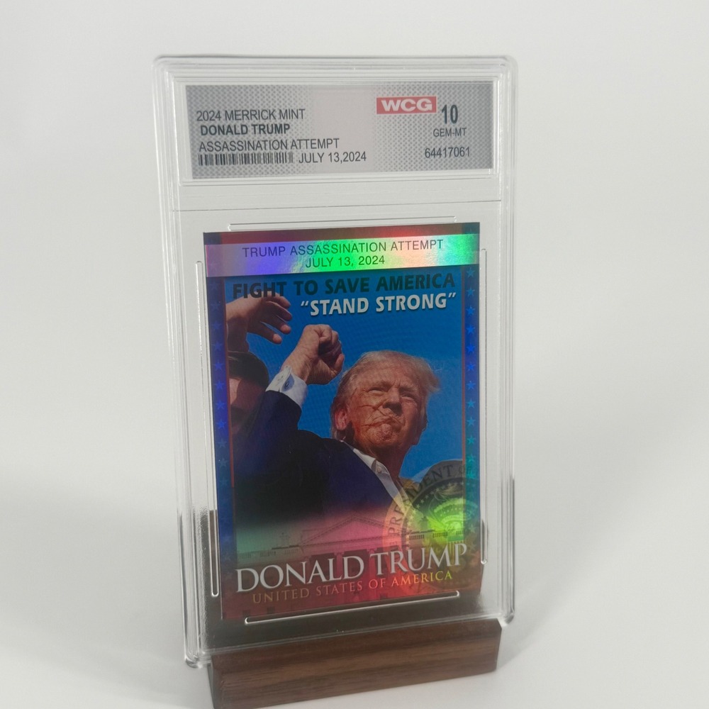 2024 Merrick Mint Donald Trump Assassination Attempt WCG 10 Gem-MT Trading Card